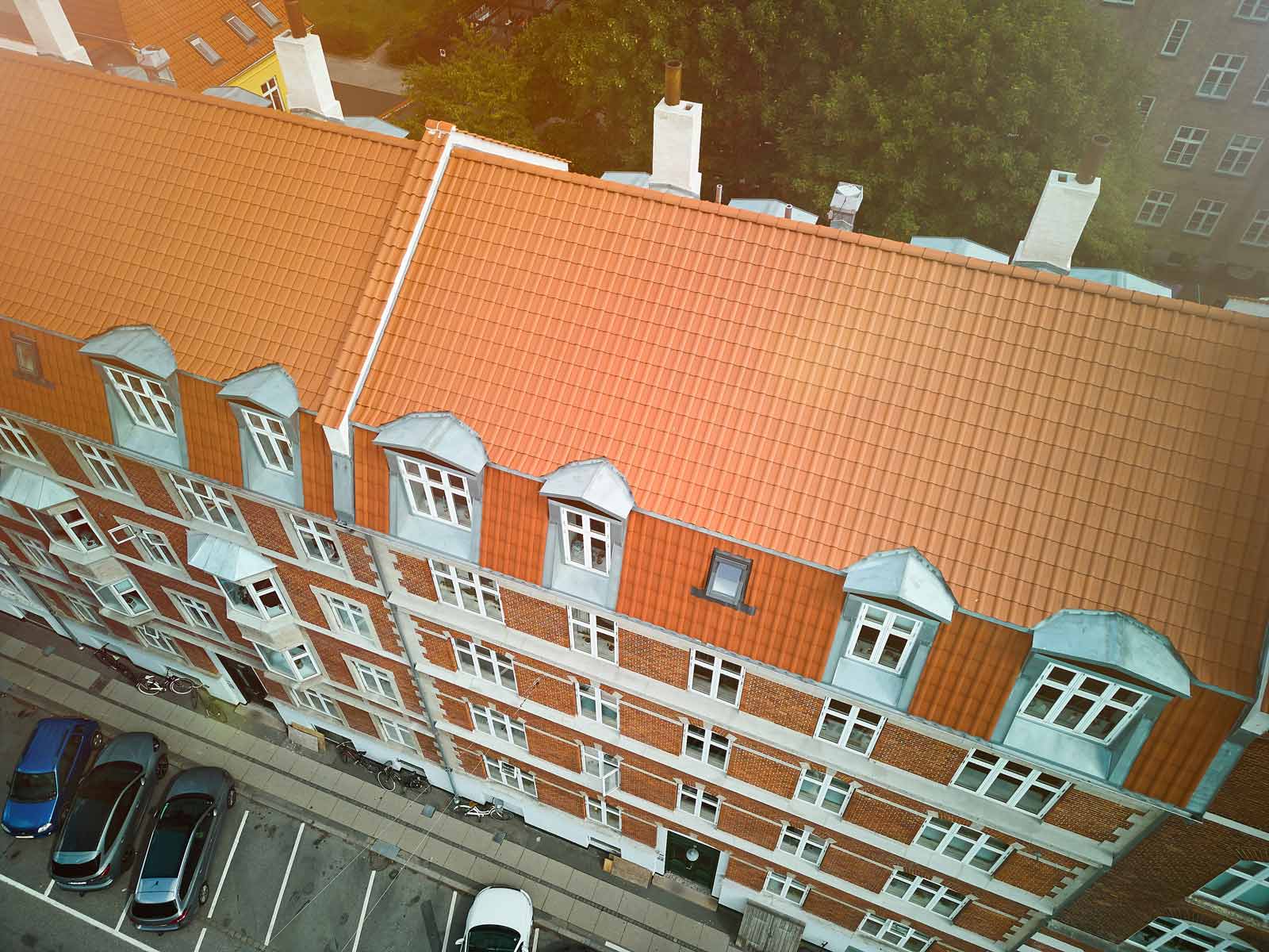 Tag- og facadrenovering af Langelandsvej