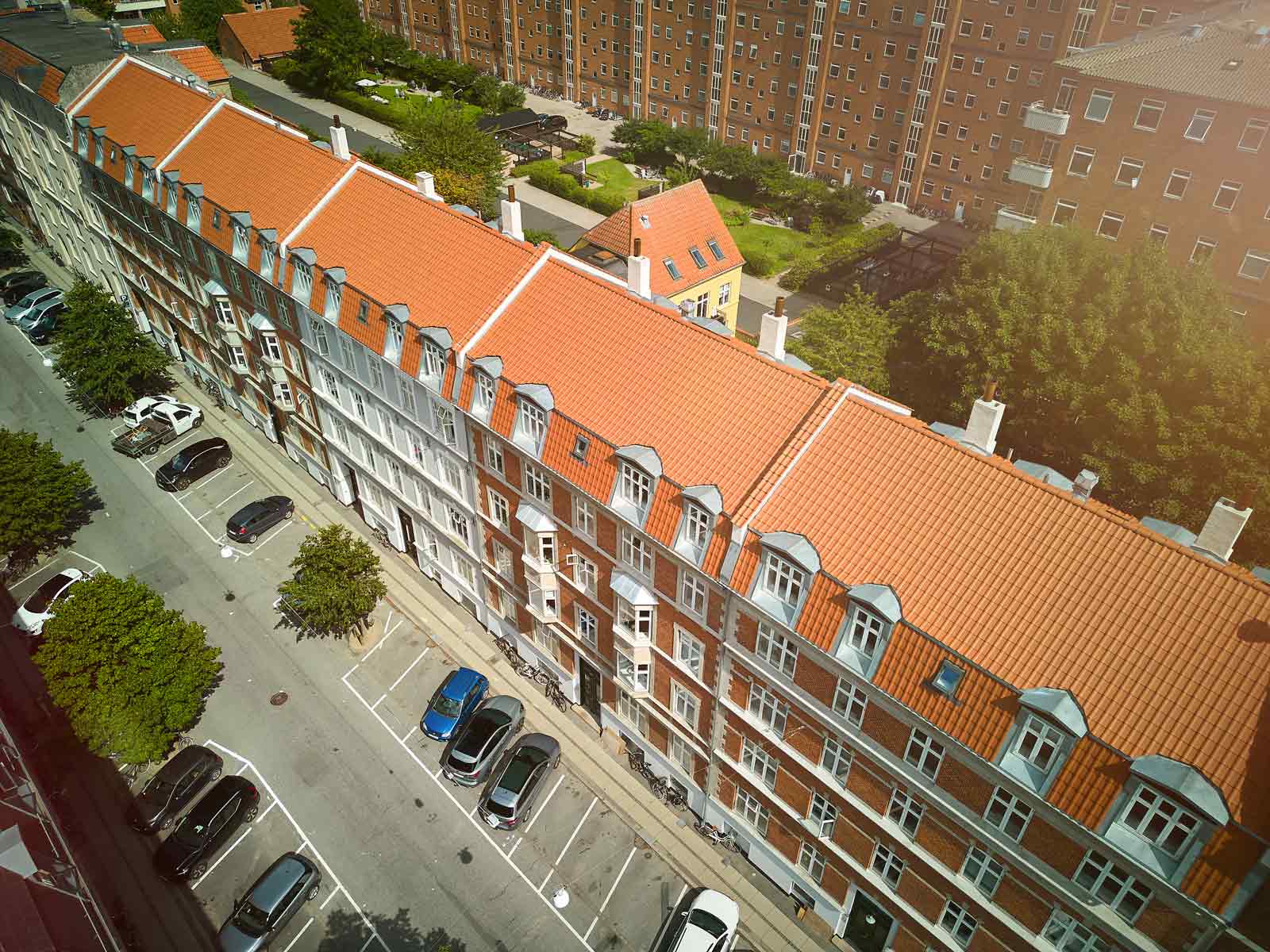 Tag- og facadrenovering af Langelandsvej