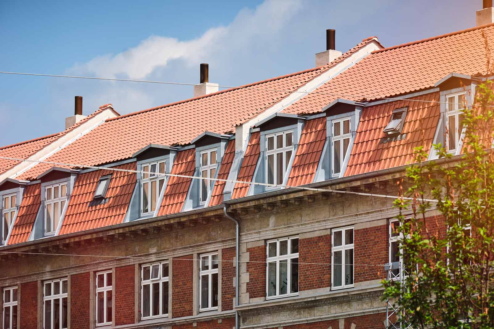 Tag- og facadrenovering af Langelandsvej